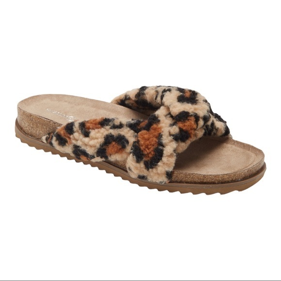 TREASURE & BOND Davina Faux Shearling Slide In Tan Leopard Teddy - Picture 5 of 5